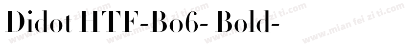 Didot HTF-B06- Bold字体转换